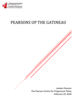 Pearsons up the Gatineau