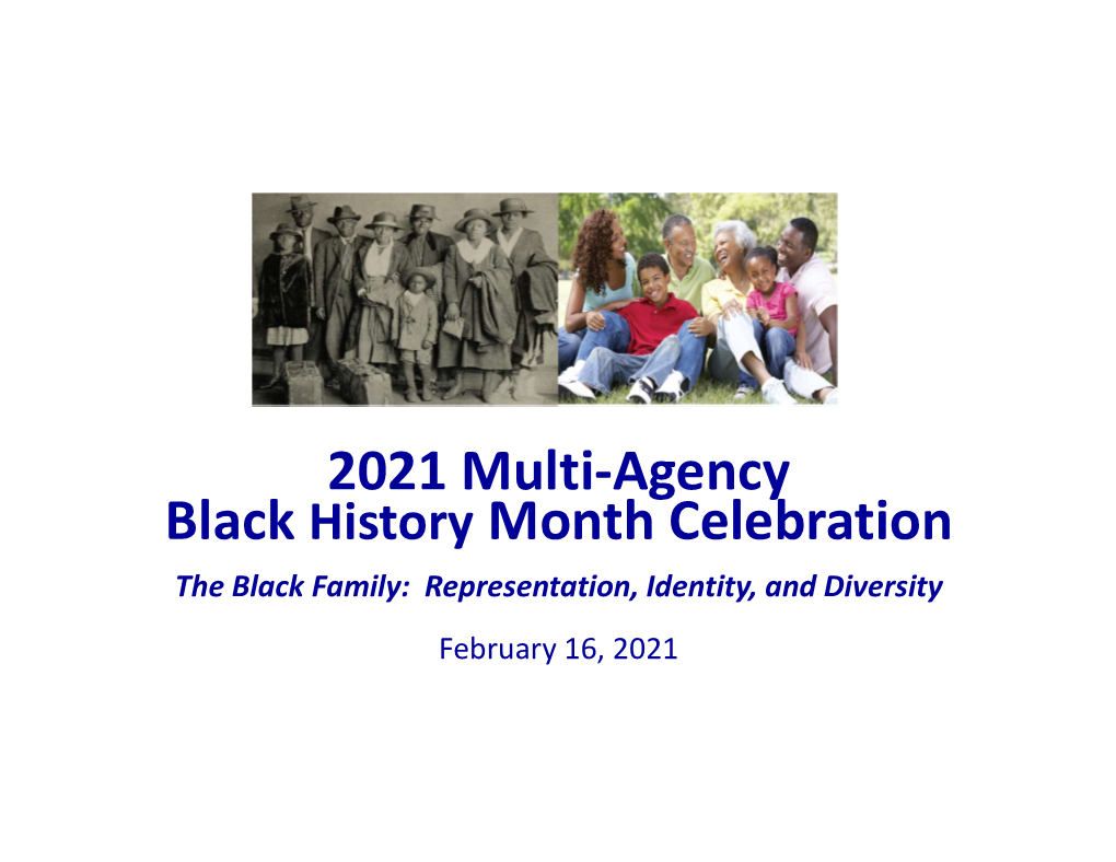 Black History Month Celebration Program