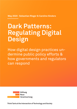Dark Patterns: Regulating Digital Design