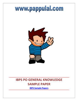 Ibps-Po-General-Know