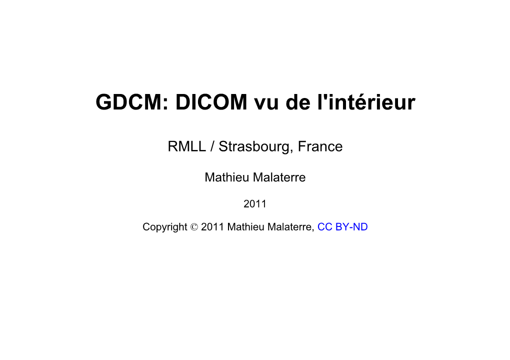 DICOM Vu De L'intérieur