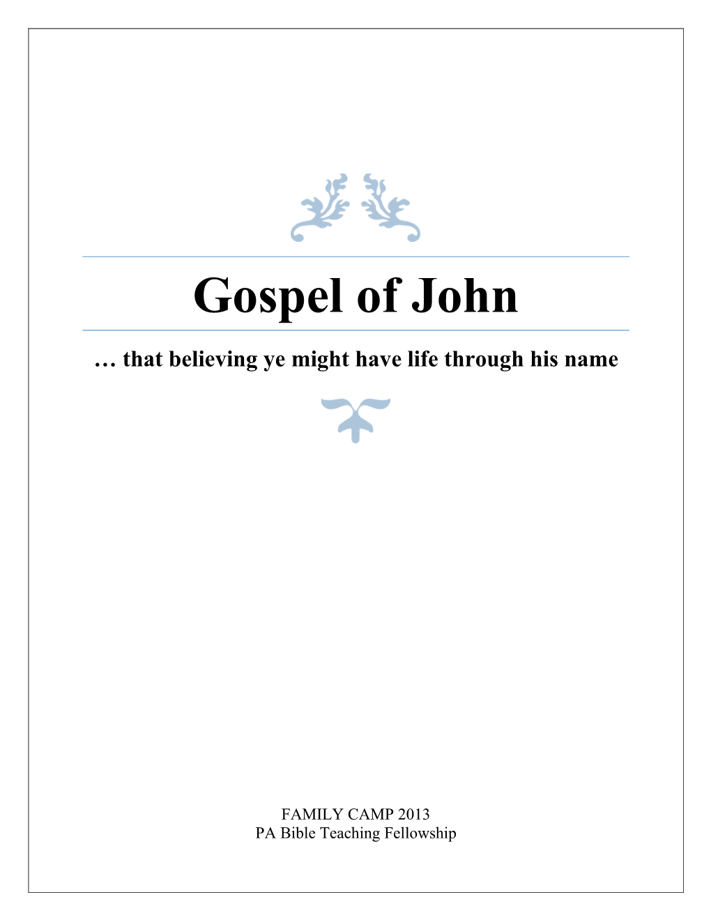 Gospel of John