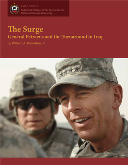 ICAF Case Study 1 December 2010 the Surge General Petraeus And
