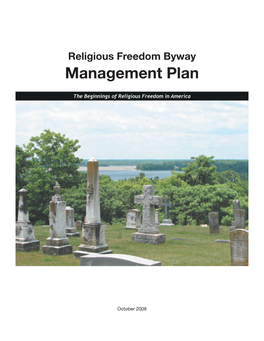 Religious Freedom Byway Management Plan