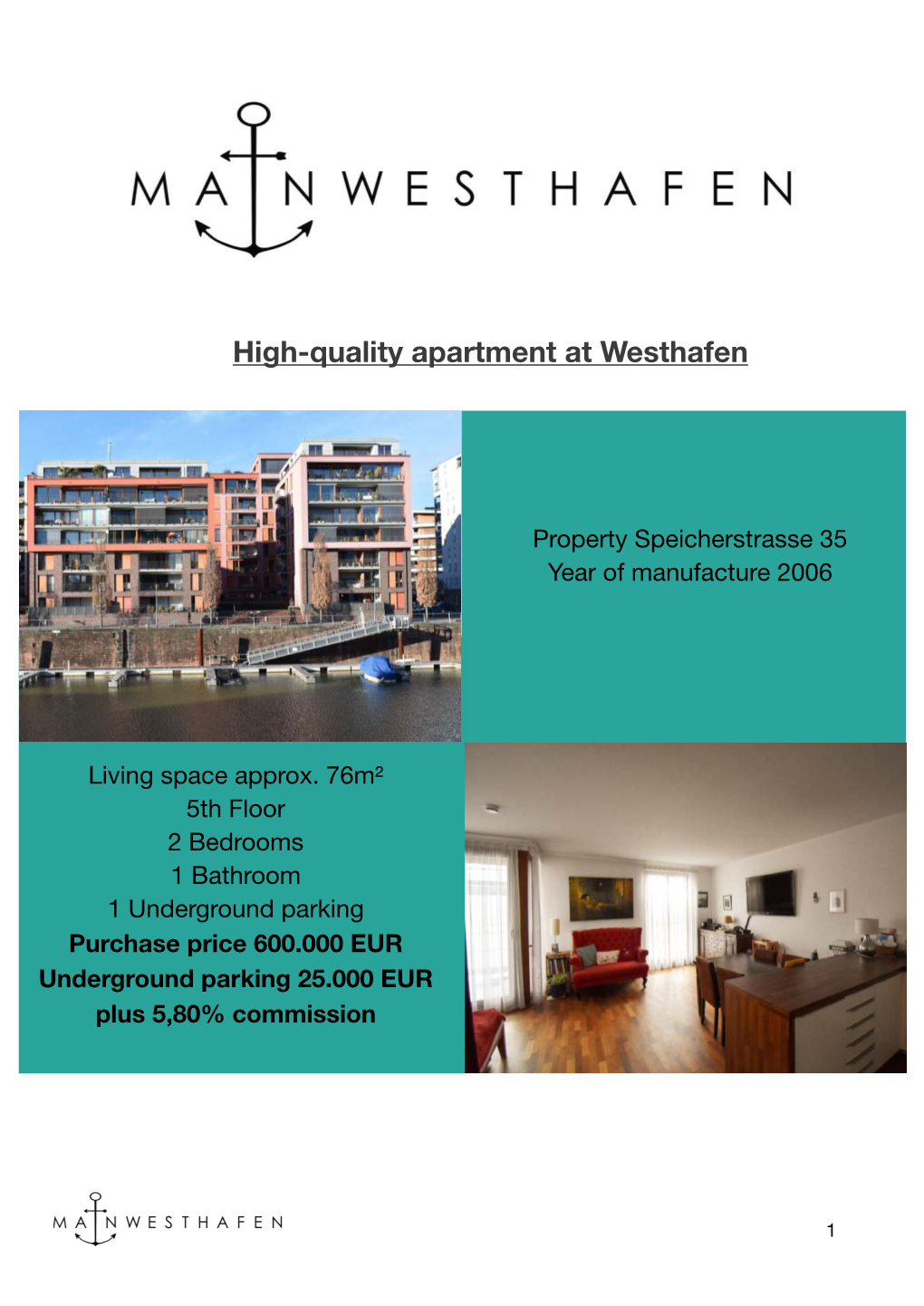 High-Quality Apartment at Westhafen