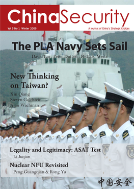 WSI China Security Vol.5 No.1 Winter 2009: the PLA Navy Sets Sail