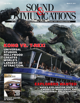 Kong Vs. T-Rex! Universal Studios Hollywood Creates World’S Largest 3D Attraction