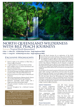 North Queensland Wilderness with Bill Peach