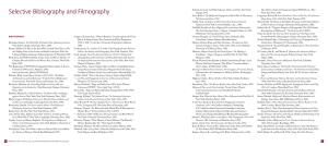Selective Bibliography and Filmography Praeger, 1971