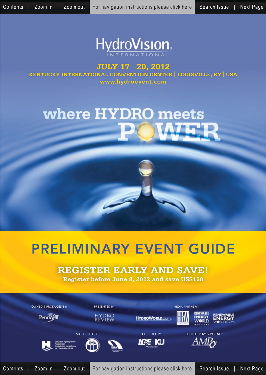 PRELIMINARY EVENT GUIDE REGISTER EARLY and SAVE! Register Before June 8, 2012 and Save US$150