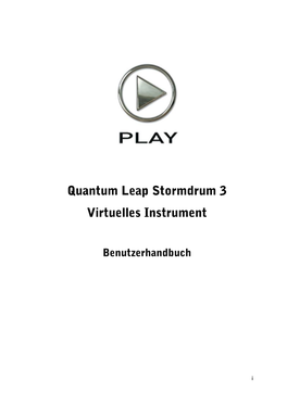 Quantum Leap Stormdrum 3 Handbuch