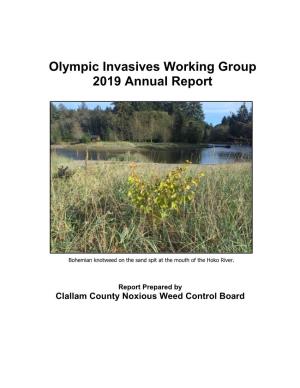 Olympic Invasives Working Group 2019 Annual Report