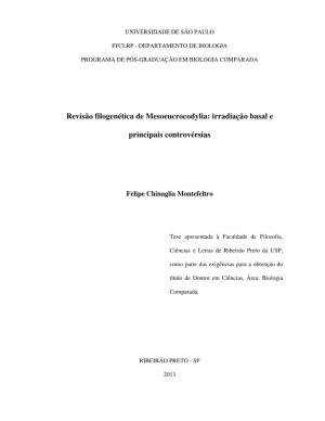 Revisão Filogenética De Mesoeucrocodylia: Irradiação Basal E