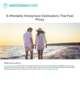 9 Affordable Honeymoon Destinations That Feel Pricey