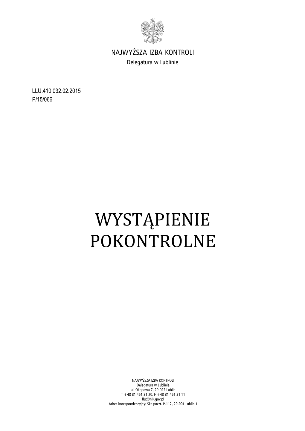 Wystąpienie Gmina Dębowa Kłoda