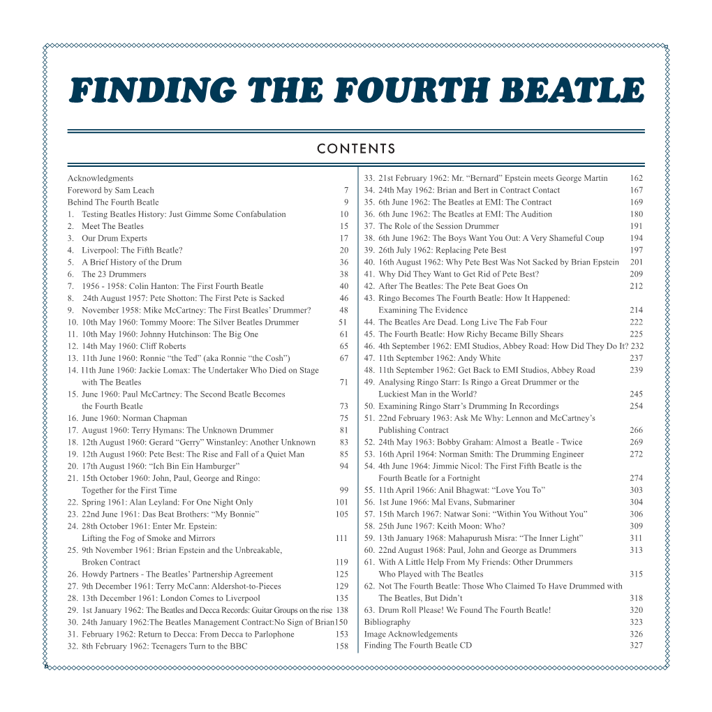 Finding the Fourth Beatle