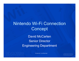 Nintendo Wi-Fi Connection Concept
