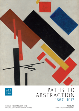 Paths to Abstraction 1867–1917 Timeline