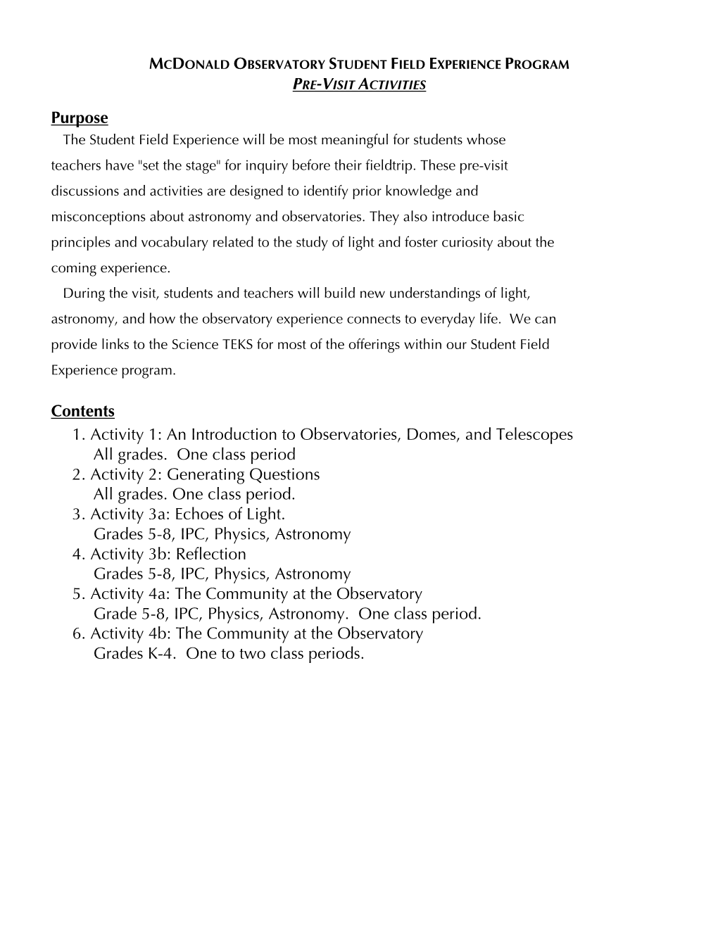 An Introduction to Observatories, Domes, and Telescopes All Grades