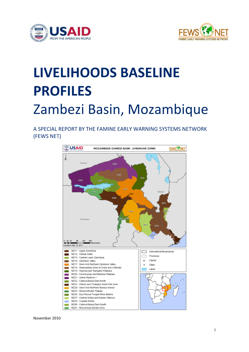 Guidance Notes for Preparing Livelihood Zone Profiles