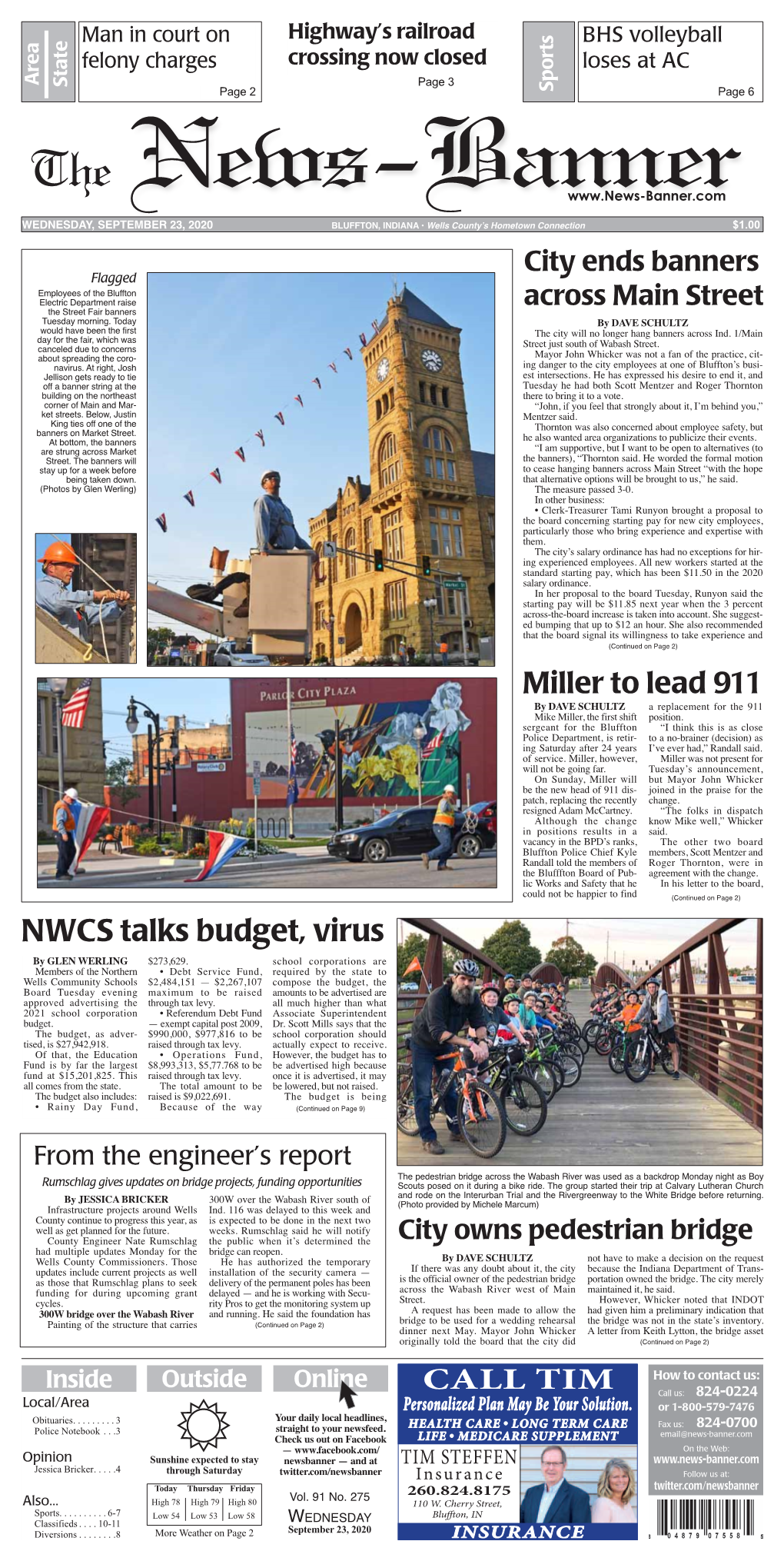 NWCS Talks Budget, Virus by GLEN WERLING $273,629