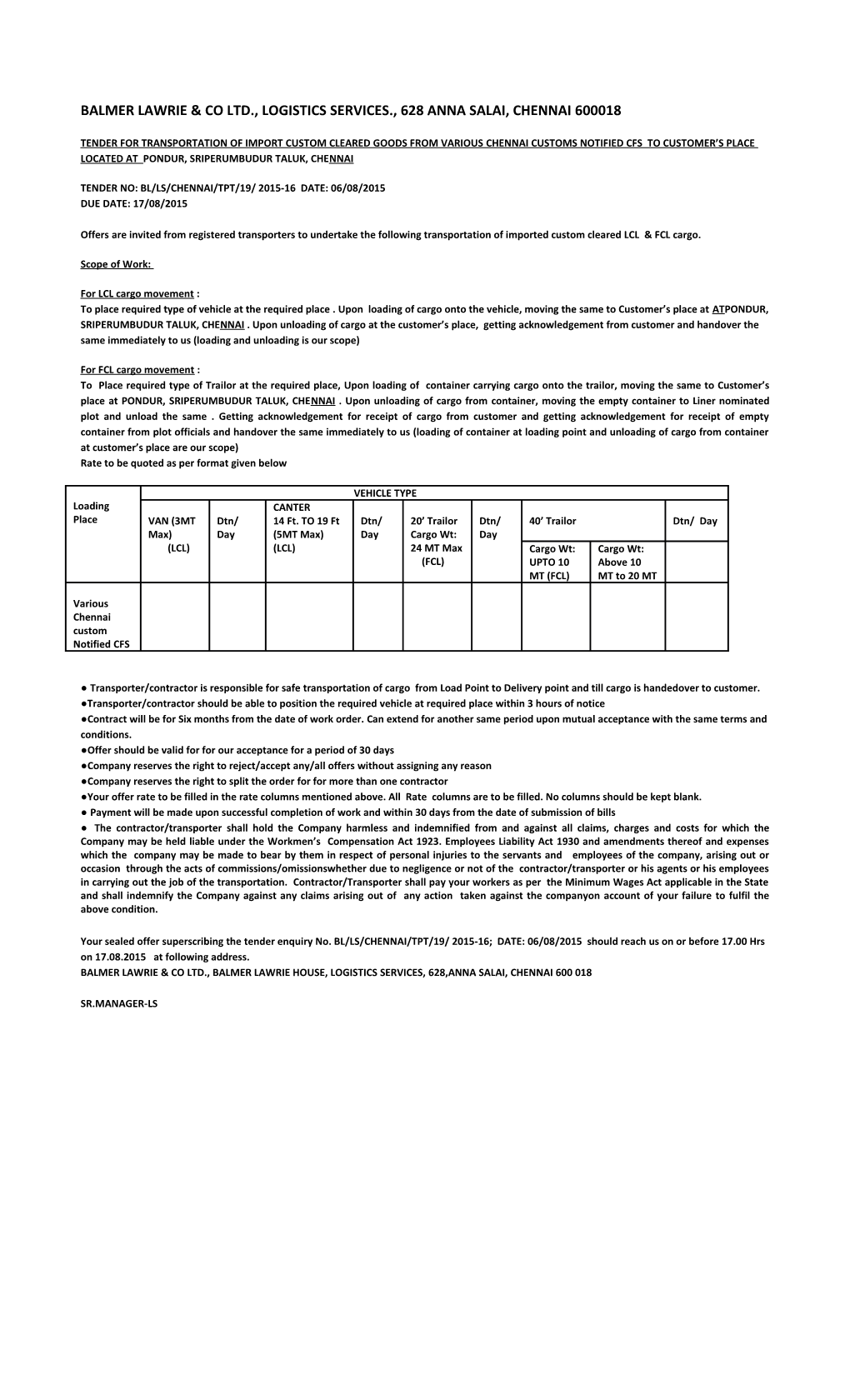 Balmer Lawrie & Co Ltd