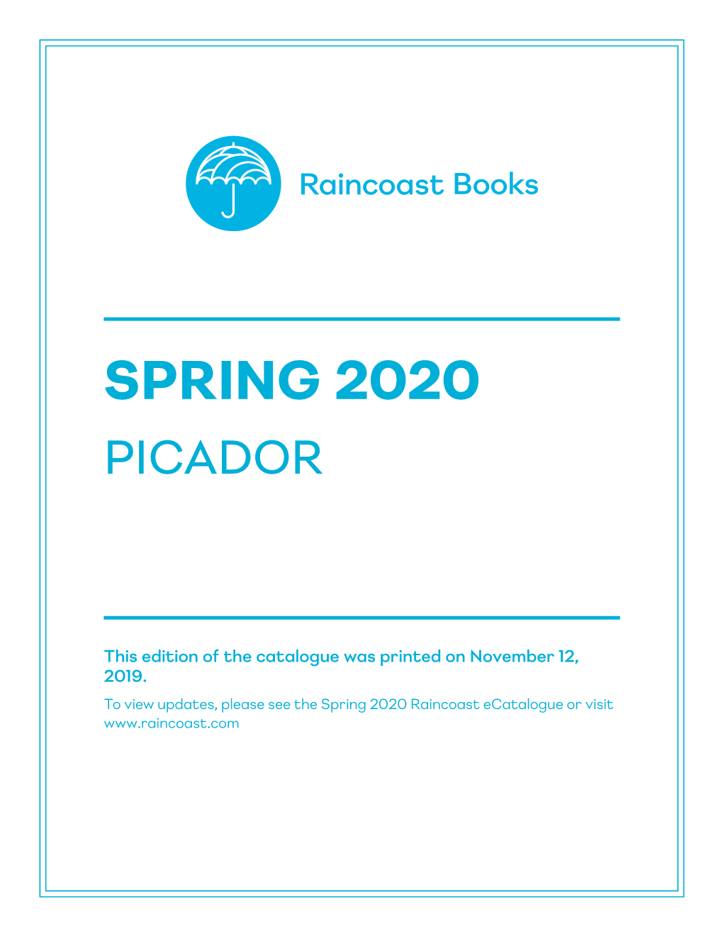 Spring 2020 Catalog (PDF)