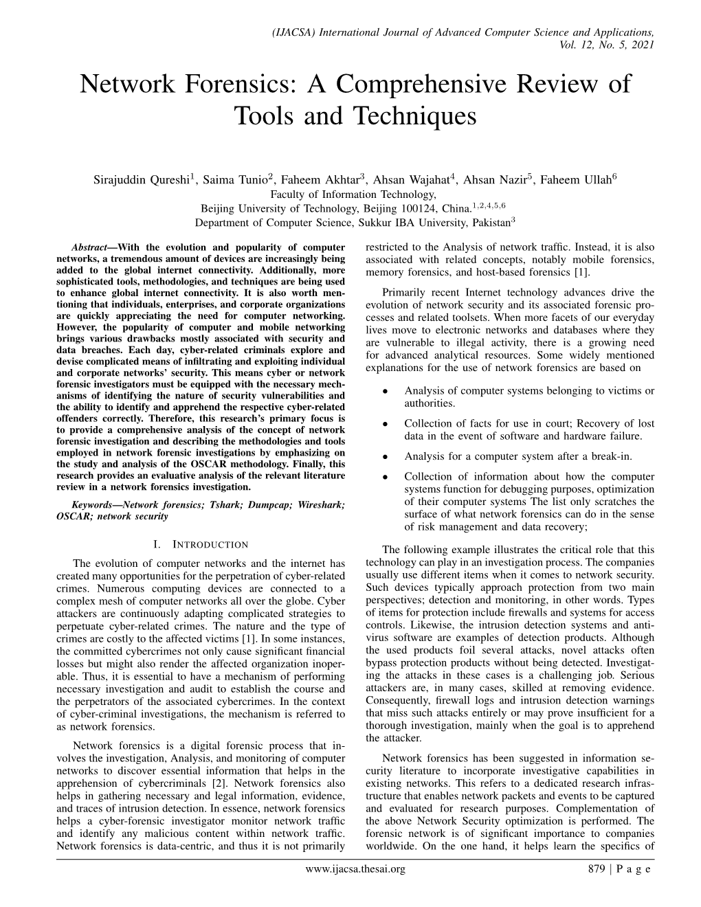 Network Forensics: a Comprehensive Review of Tools and Techniques