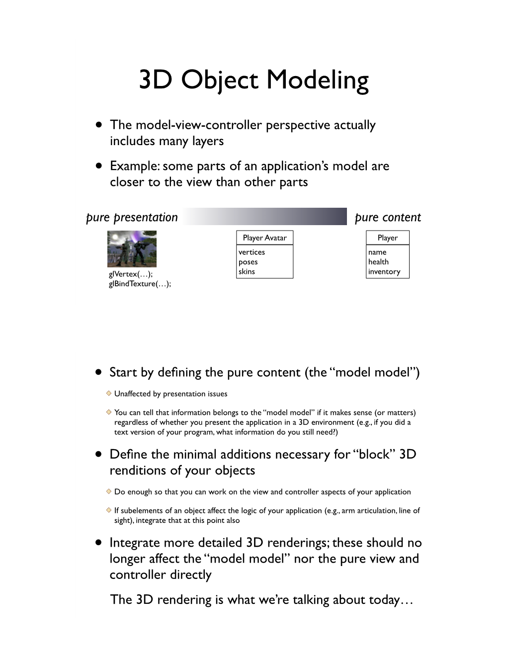 3D Object Modeling