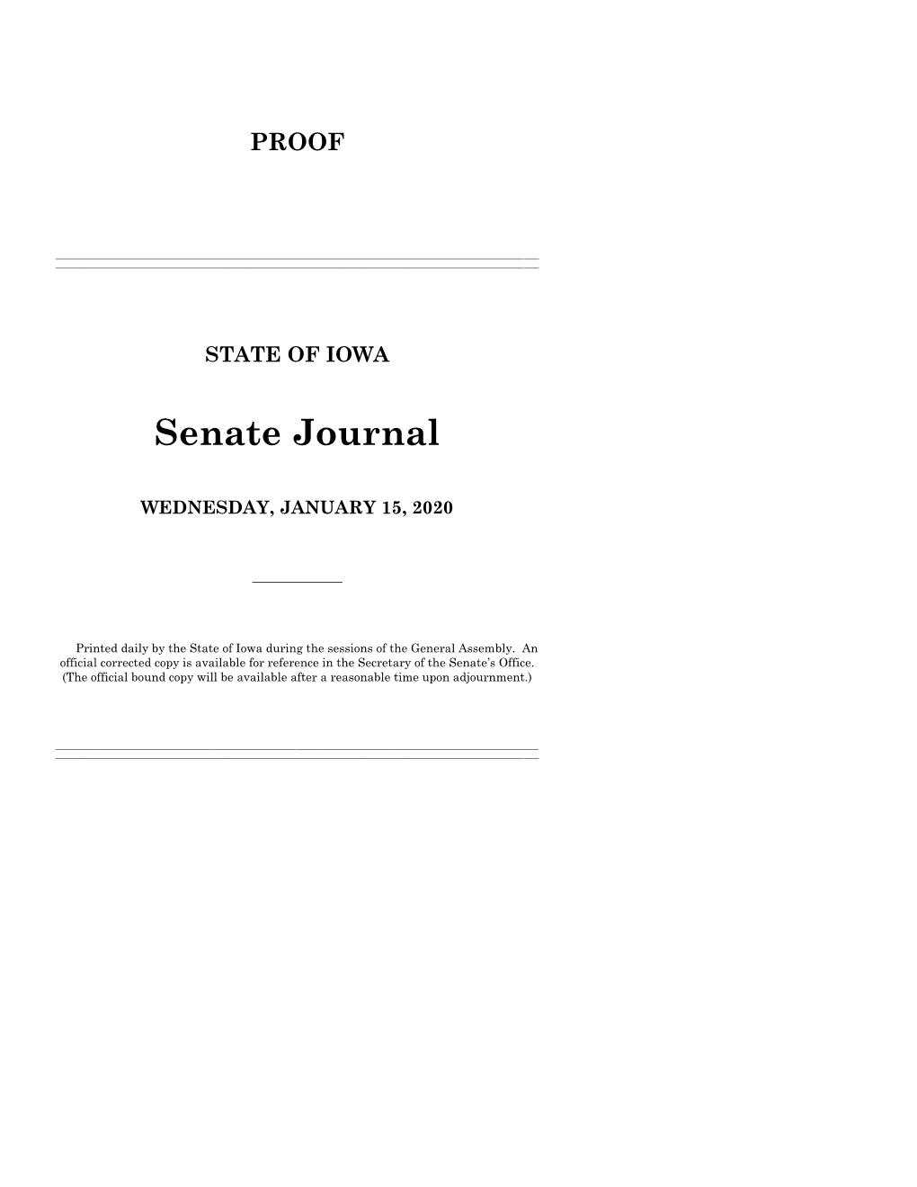 Senate Journal