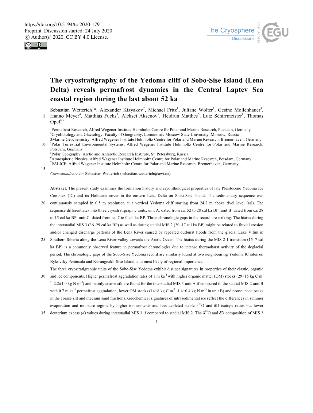 Reveals Permafrost Dynamics in the Central Laptev