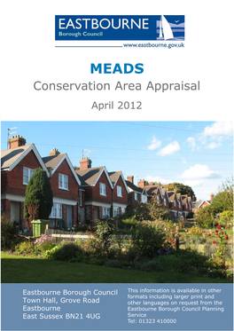 MEADS Conservation Area Appraisal April 2012