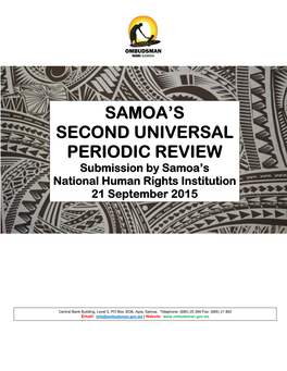 NHRI Samoa Submission to the Human