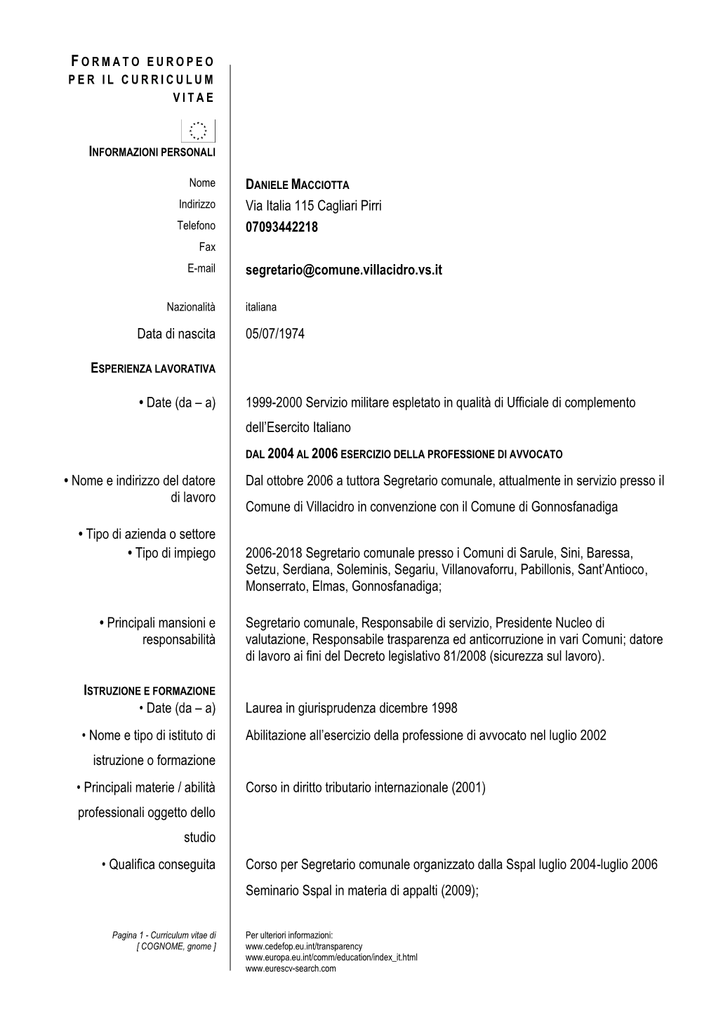 Curriculum Vitae