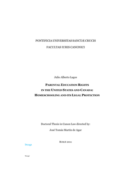 Btcagz J. A. Lagos, Parental Education Rights in the United States And