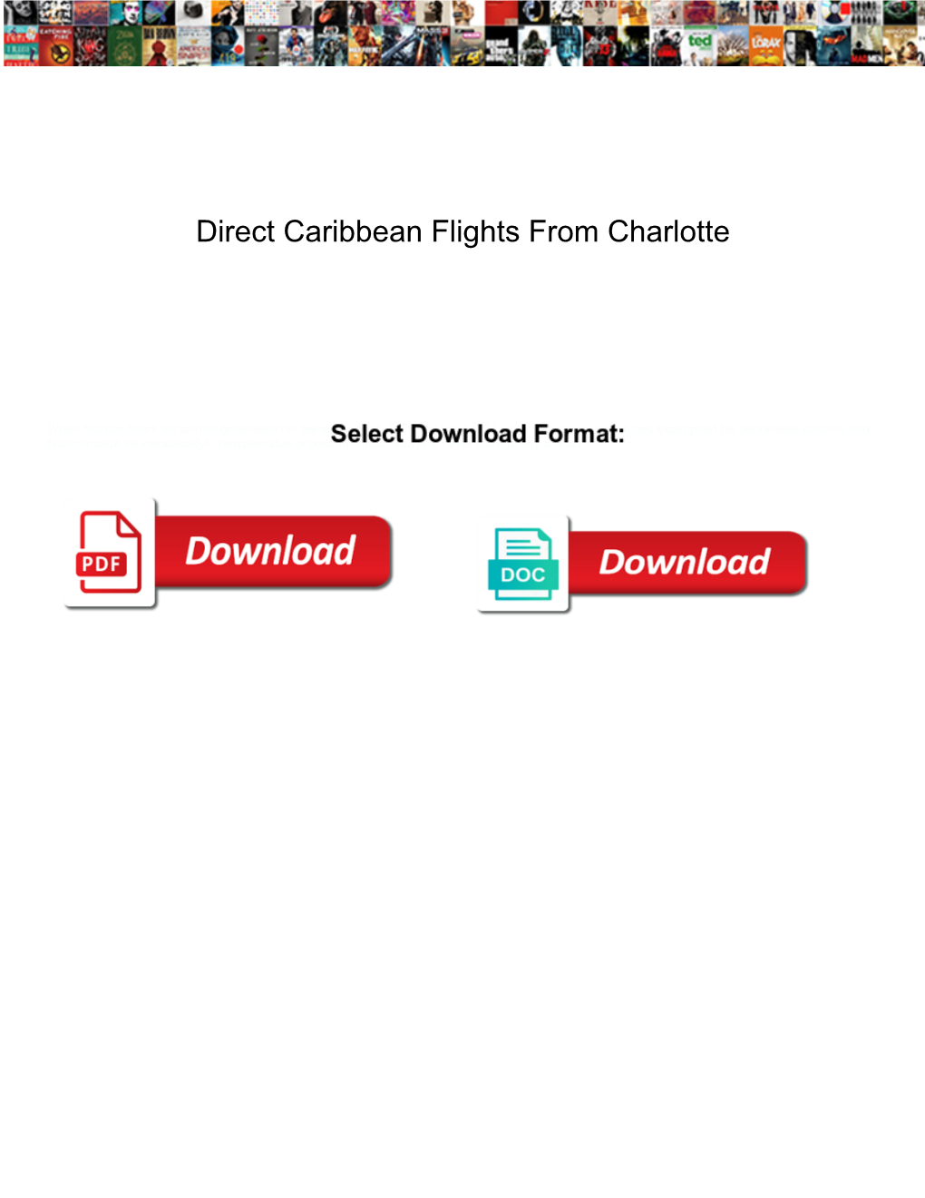 Direct Caribbean Flights from Charlotte