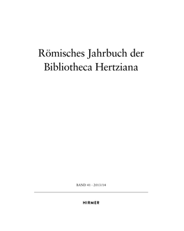 Römisches Jahrbuch Der Bibliotheca Hertziana