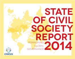 Reimagining Global Governance2014 Welcome to the CIVICUS State of Civil Society Report 2014