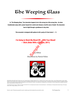 The Weeping Glass