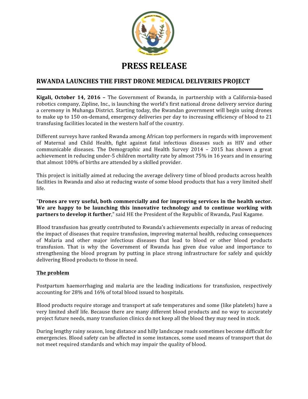 Press Release