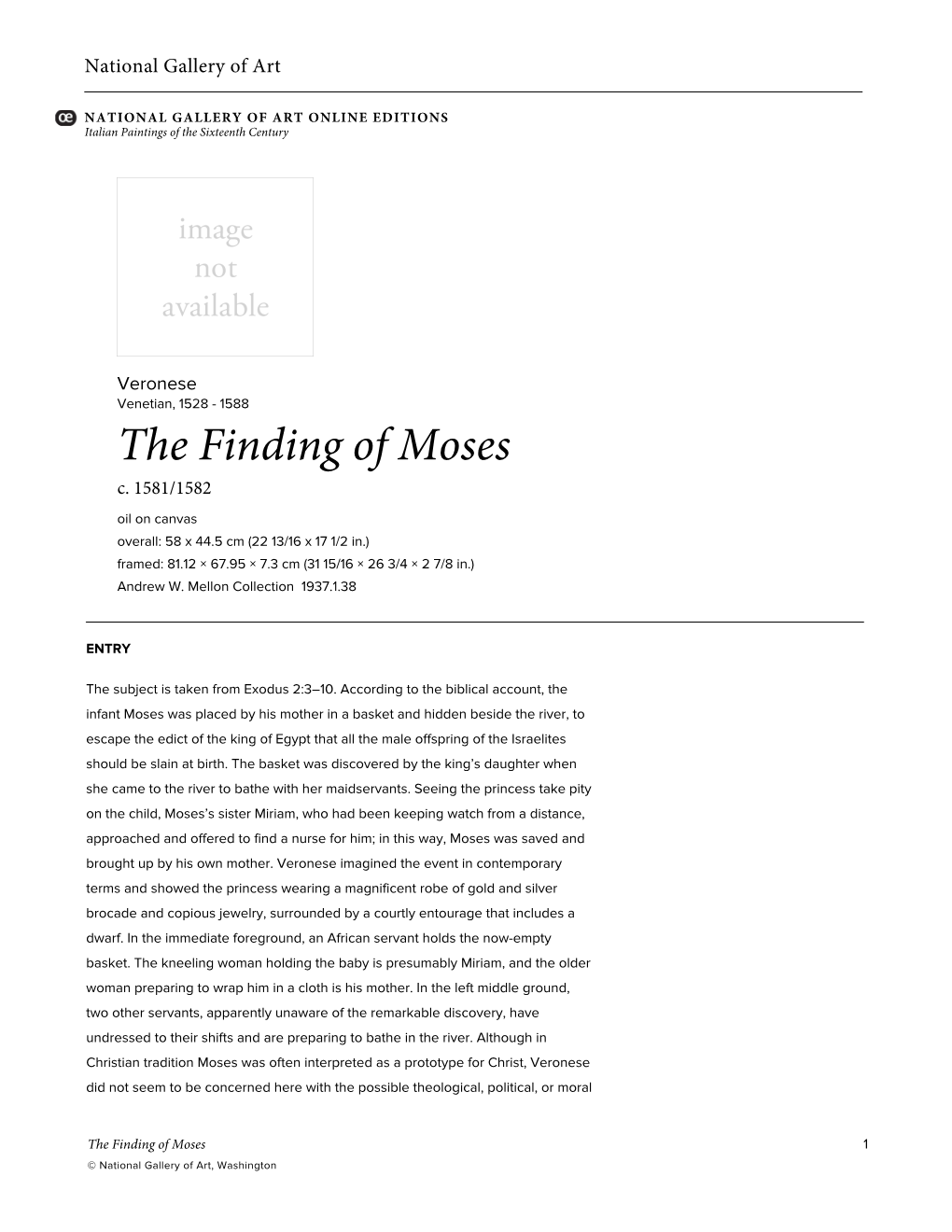 The Finding of Moses C
