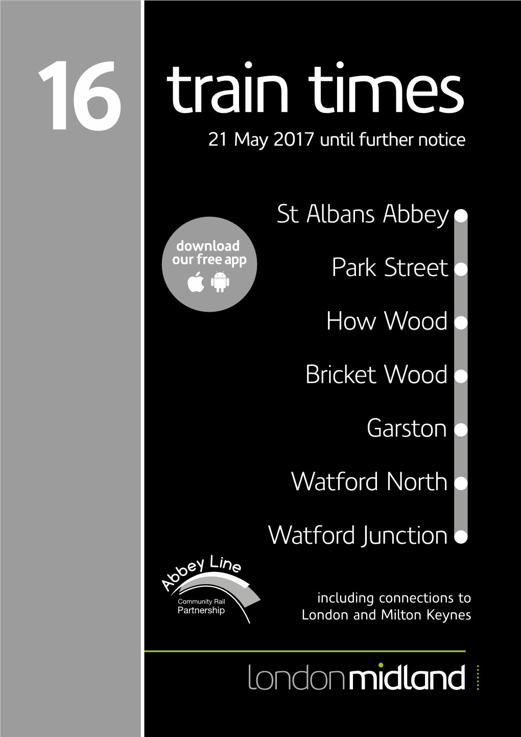 St Albans Abbey Park Street Bricket Wood Garston Watford North Watford Junction How Wood