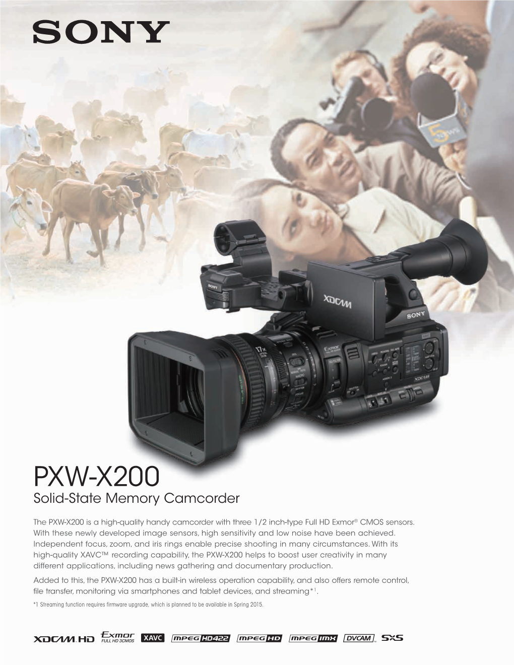 PXW-X200 Solid-State Memory Camcorder