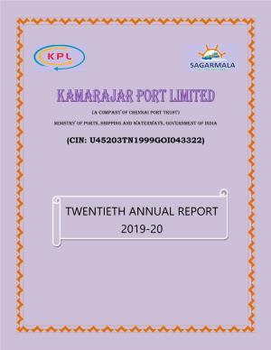 Twentieth Annual Report 2019-20