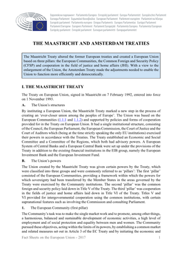 The Maastricht and Amsterdam Treaties