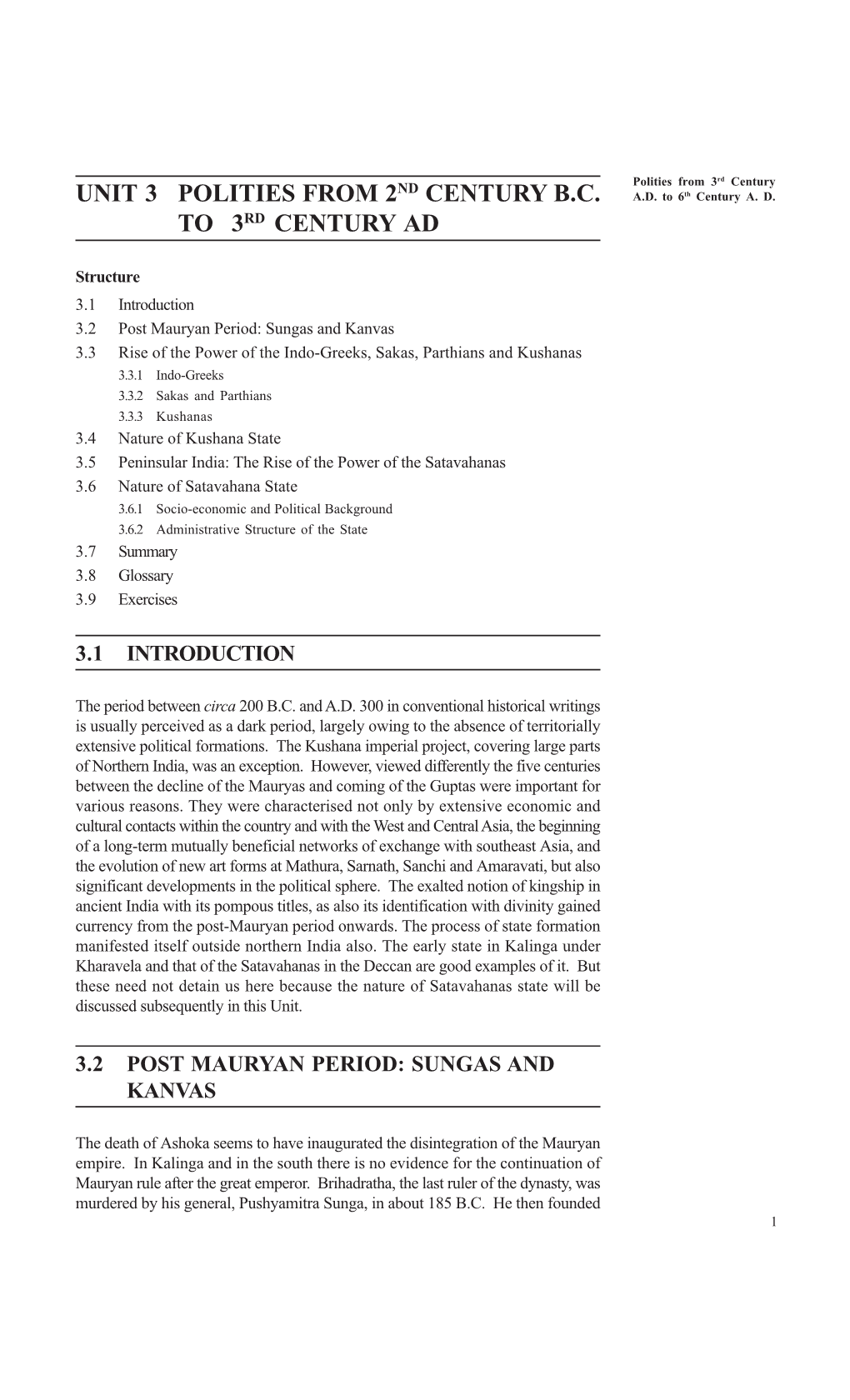 Unit 3 Polities from 2Nd Century B.C. to 3Rd Century