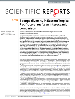 Sponge Diversity in Eastern Tropical Pacific Coral Reefs: an Interoceanic
