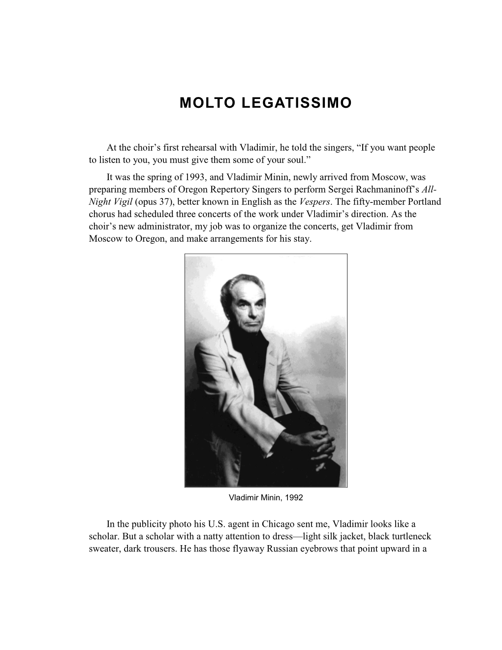 Molto Legatissimo