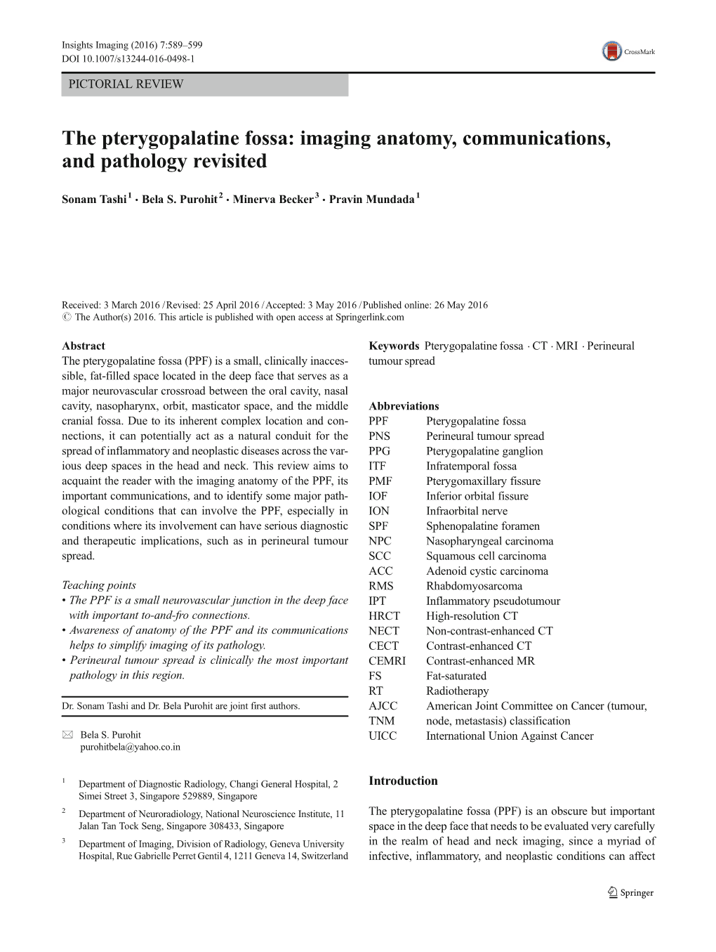 The Pterygopalatine Fossa: Imaging Anatomy, Communications, and Pathology Revisited