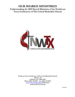 Understanding the 2019 Shared Ministries of the Northwest Texas Conference of the United Methodist Church